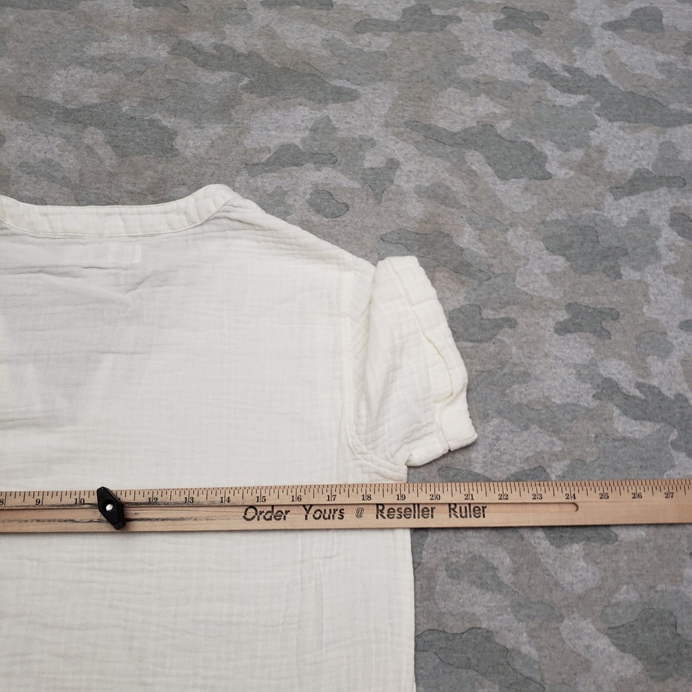 Carbon 2 Cobalt Top Womens Small White V-Neck Short Sleeve - Picture 8 of 10